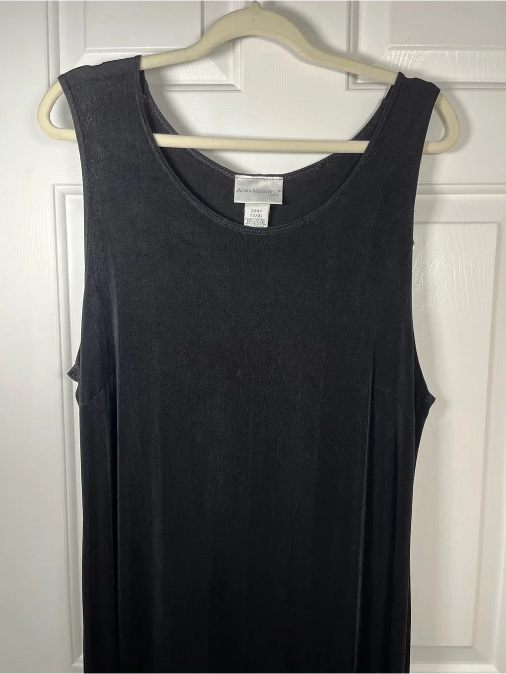Anna Maxwell Black Petite Maxi Dress 2XWP (22/24)